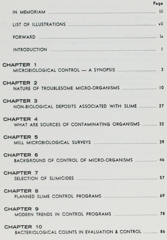 SLIME CONTROL IN THE PULP AND PAPER INDUSTRY [1st edition]