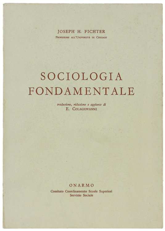 SOCIOLOGIA FONDAMENTALE.