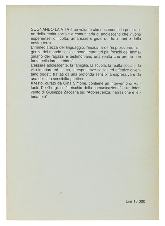 SOGNANDO LA VITA. Immagini ed espressione in un'esperienza comunicativa nella … | Immagine Gallery 6