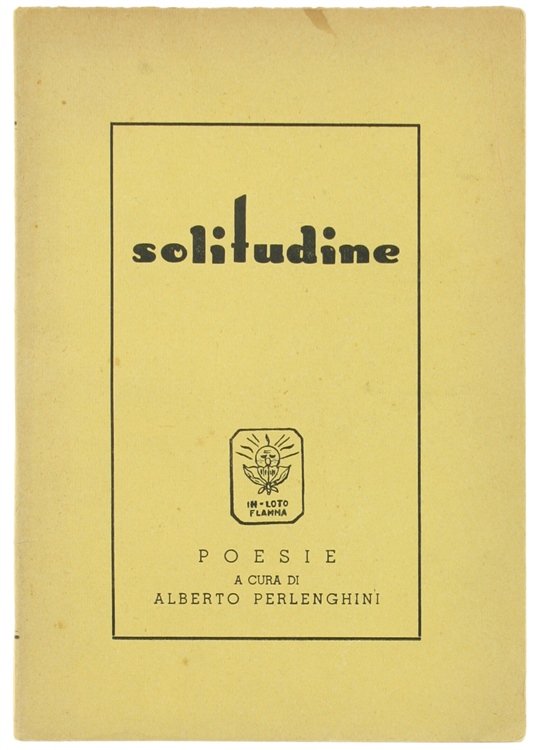 SOLITUDINE. Poesie.