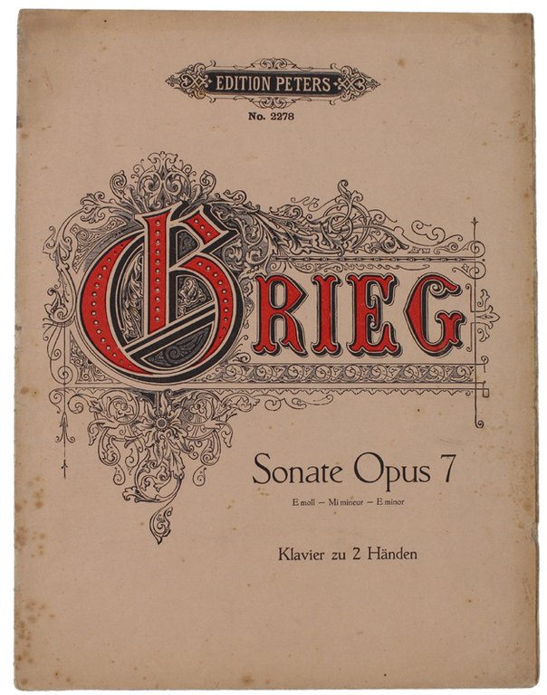 SONATE FUR DAS PIANOFORTE OPUS 7.