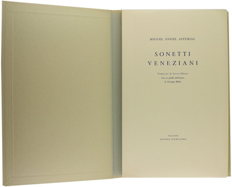 SONETTI VENEZIANI [volume splendido]