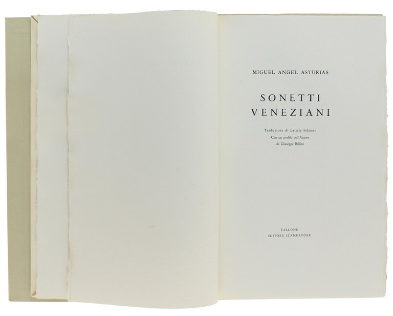 SONETTI VENEZIANI [volume splendido]
