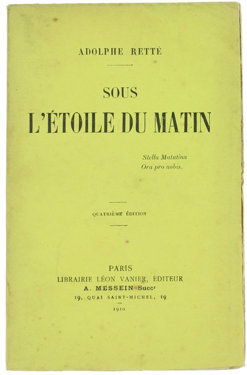 SOUS L'ETOILE DU MATIN.