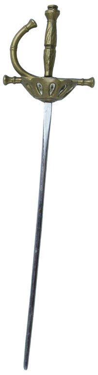 SPADINO TAGLIACARTE vintage . ottone e acciaio cm 27 | Immagine Gallery 3