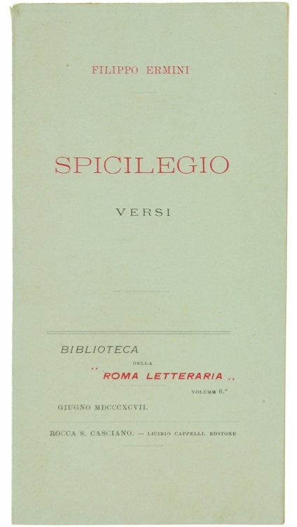 SPICILEGIO. Versi. | Immagine Gallery 2