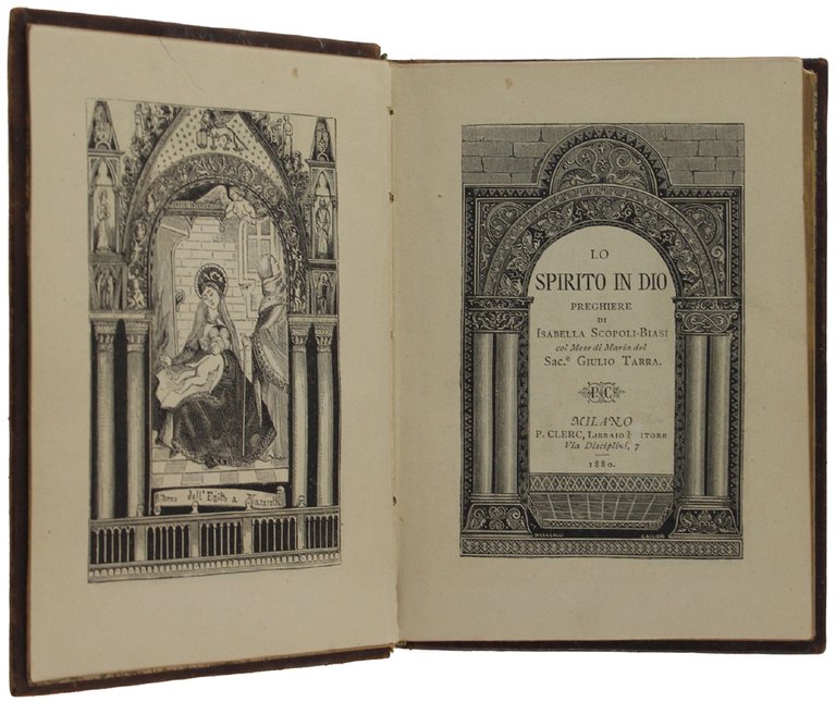 SPLENDIDA LEGATURA antica in pelle sbalzata