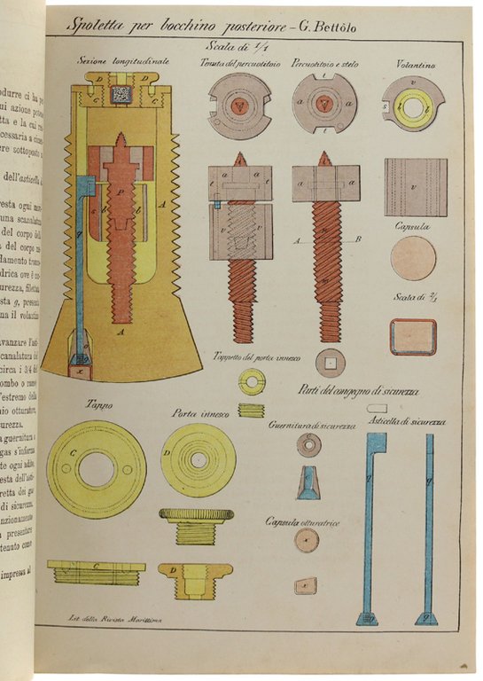 SPOLETTA PER GRANATE PERFORANTI. Stralcio.
