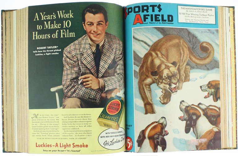 SPORTS AFIELD and Trails of the Northwoods. 11 issues (1937-1938)