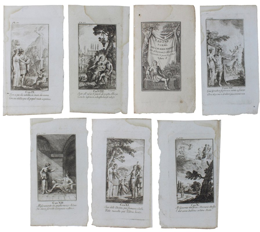 STAMPINE ANTICHE: SETTE INCISIONI DEL 1789