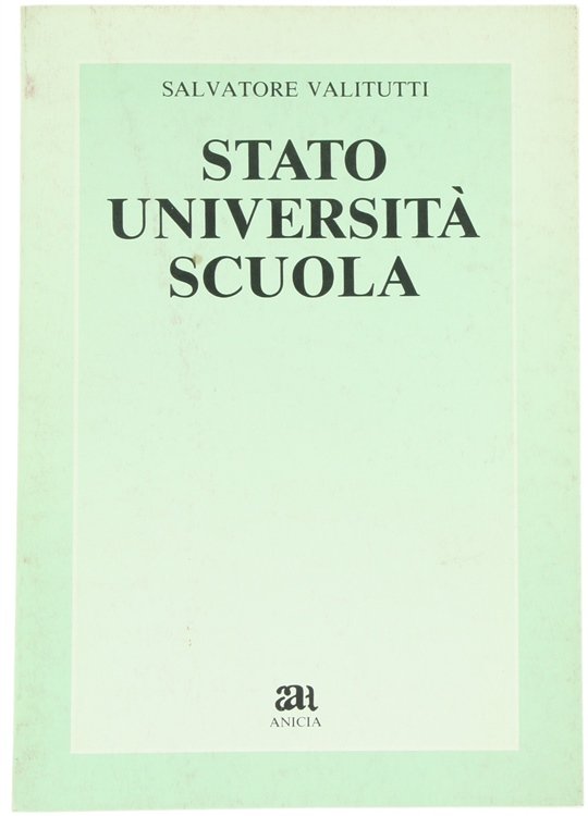 STATO UNIVERSITA', SCUOLA.
