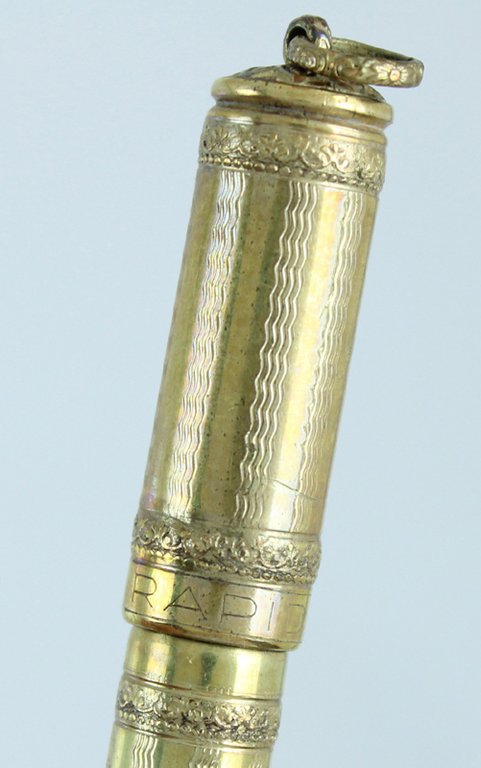Stilografica vintage"GZ - RAPID"pennino oro 585 rientrante lunga 92 mm