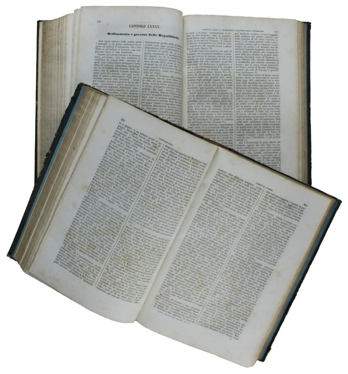 STORIA DEGLI ITALIANI [pregiata edizione, bella legatura]