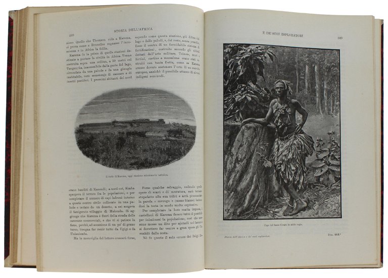 STORIA DELL'AFRICA E DE' SUOI ESLORATORI. Volume II [splendido, fresco …
