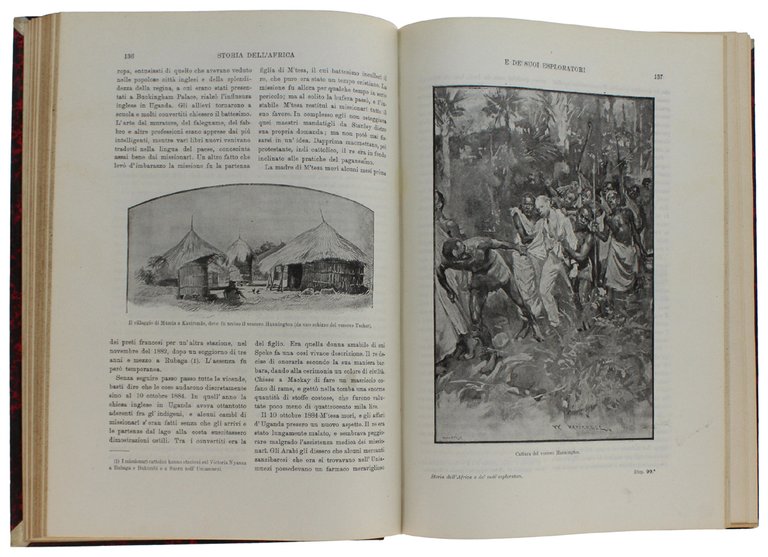 STORIA DELL'AFRICA E DE' SUOI ESLORATORI. Volume II [splendido, fresco …