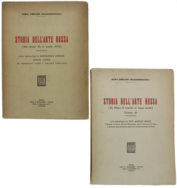 STORIA DELL'ARTE RUSSA. Volume I: Dal secolo XI al secolo …