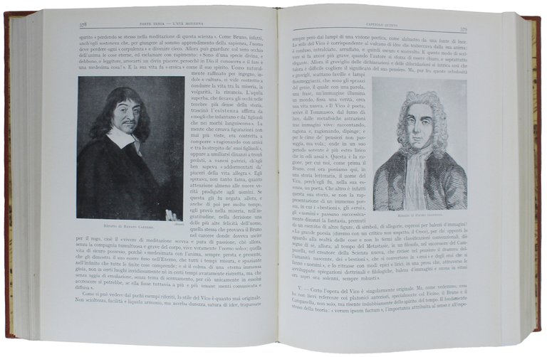 STORIA DELLA LETTERATURA ITALIANA. [in splendida, decorativa legatura d'epoca]