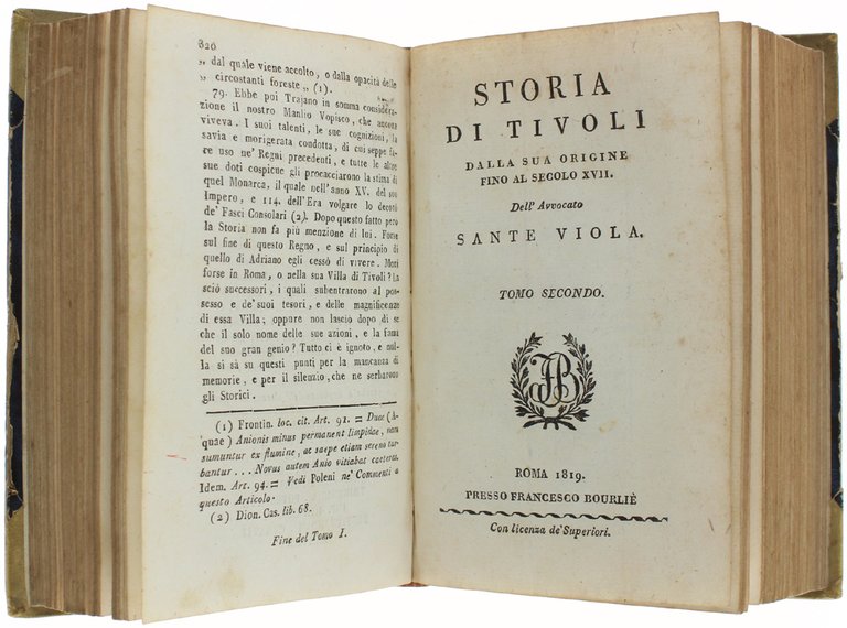 STORIA DI TIVOLI DALLA SUA ORIGINE FINO AL SECOLO XVII. …