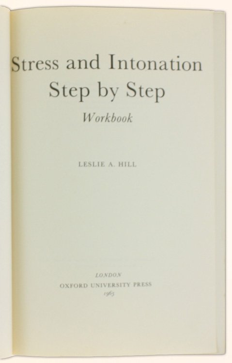 STRESS & INTONATION STEP BY STEP - Workbook.
