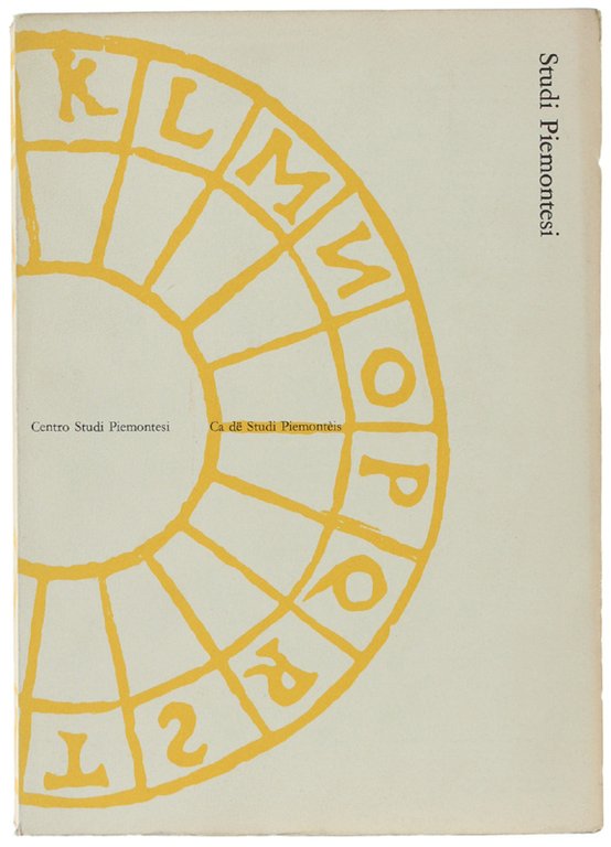 STUDI PIEMONTESI. Vol. III - 1974, fasc. 2. [Ottimo]