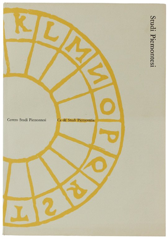 STUDI PIEMONTESI. Vol. III - 1974, fasc. 2. [Ottimo]