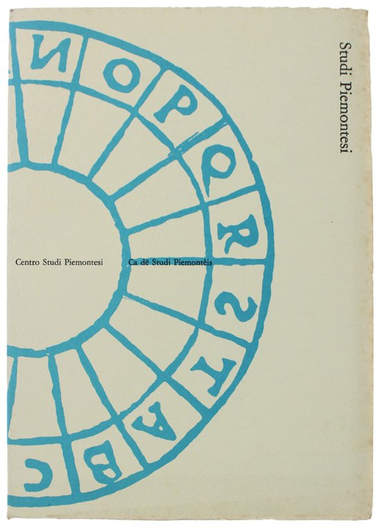 STUDI PIEMONTESI. Vol.XII - 1983, fasc. 2. [Ottimo: intonso]