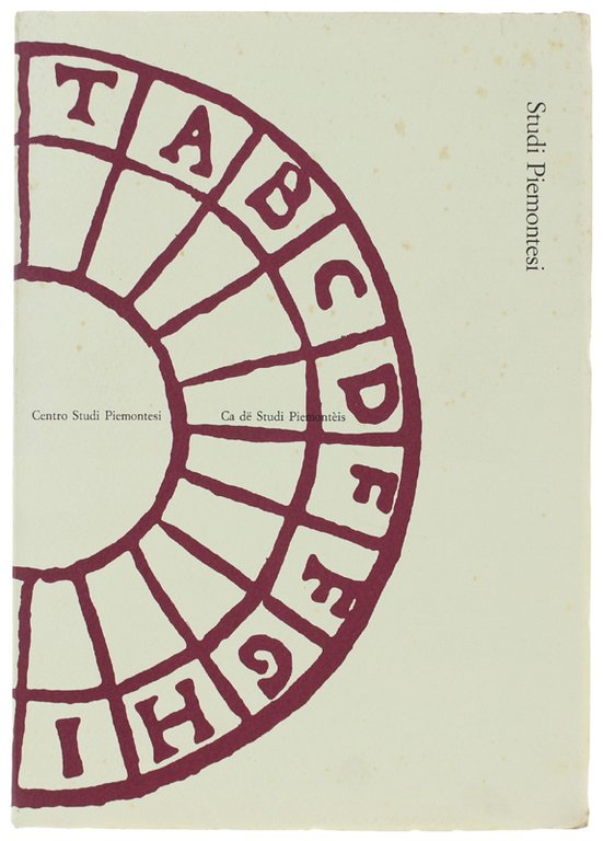 STUDI PIEMONTESI. Vol. XIX - 1990, fasc.2. [Ottimo]