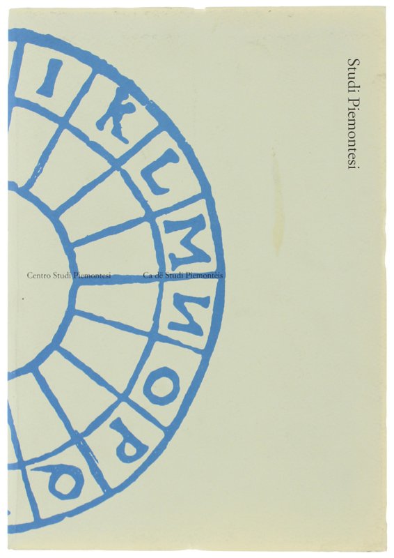 STUDI PIEMONTESI. Vol. XLII - 2013, fasc. 1. [come nuovo]