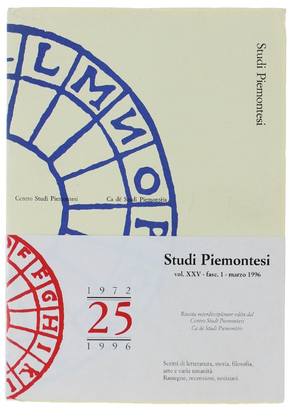 STUDI PIEMONTESI. Vol. XXV - 1996, fasc. 2. [come nuovo]