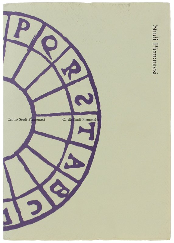 STUDI PIEMONTESI. Vol. XXVII - 1998, fasc. 1