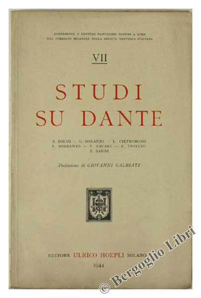 STUDI SU DANTE. Vol. VII.