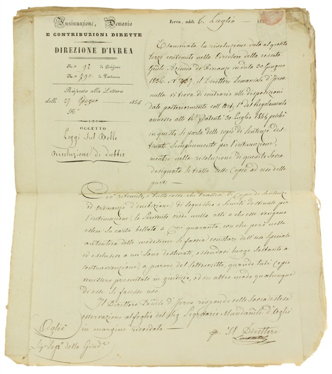 SUNTO ANALITICO ALFABETICO DELLE DISPOSIZIONI EMANATE col Regio Editto 5 …