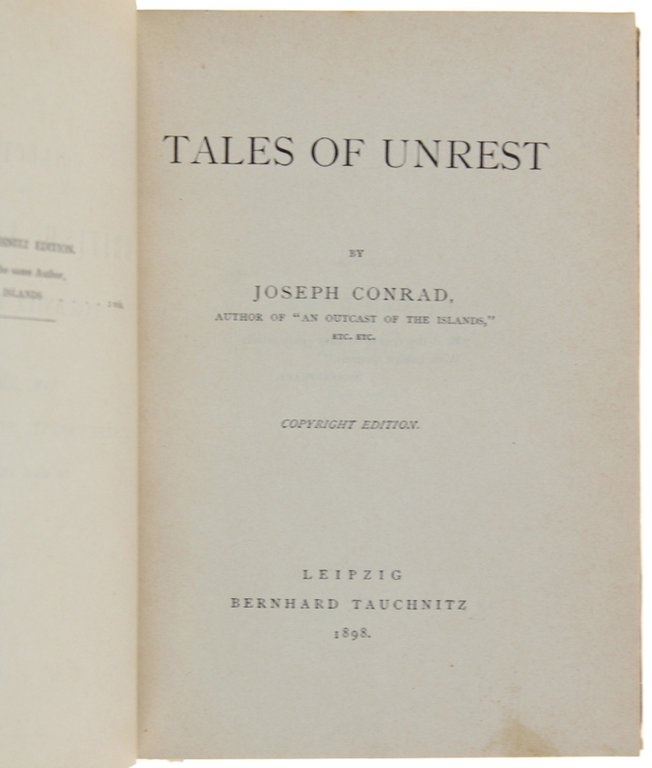 TALES OF UNREST + YOUNG BLOOD. Both Copyright Editions.