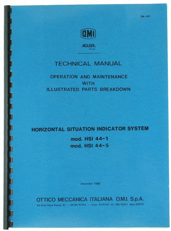 TECNICAL MANUAL: "HORIZONTAL SITUATION INDICATOR SYSTEM. Mod. HSI 44-1. Mod. …