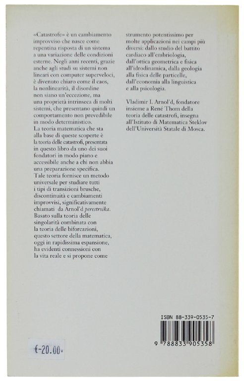 TEORIA DELLE CATASTROFI