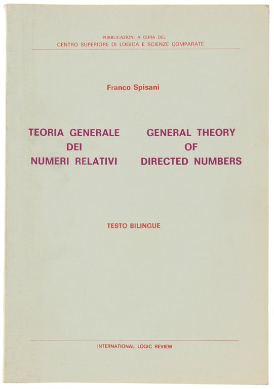 TEORIA GENERALE DEI NUMERI RELATIVI - GENERAL THEORY OF DIRECTED … | Immagine Gallery 2