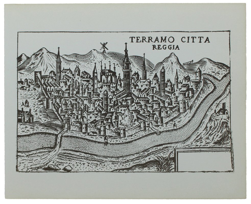 TERAMO: ANTICA MAPPA / VEDUTA - Ristampa anastatica (1970 ca.) | Immagine principale