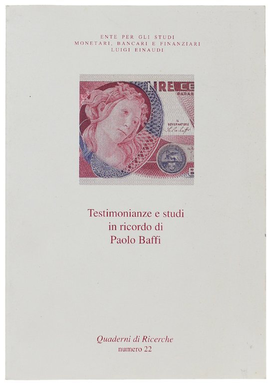 TESTIMONIANZE E STUDI IN RICORDO DI PAOLO BAFFI.