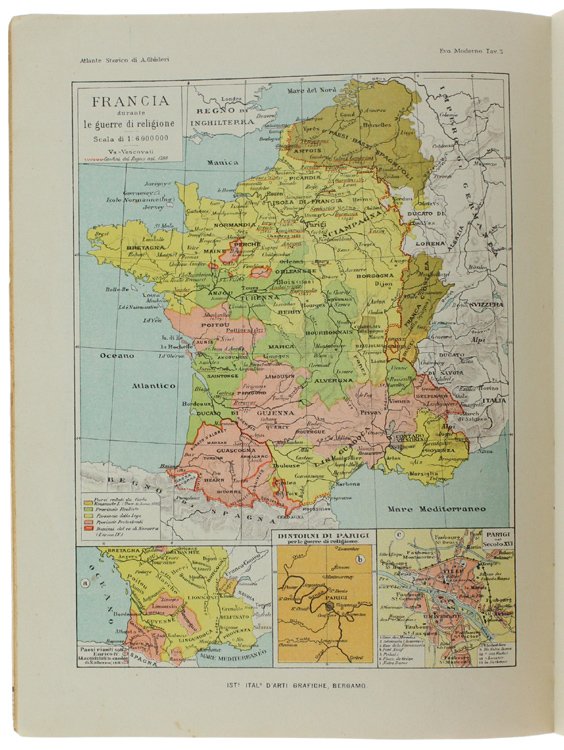 TESTO-ATLANTE di geografia storica generale e d'Italia in particolare. EVO …