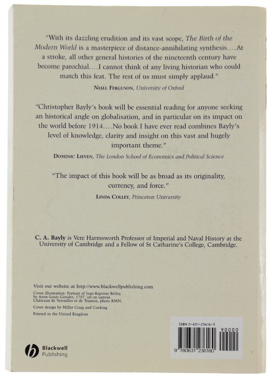 THE BIRTH OF THE MODERN WORLD 1780-1914