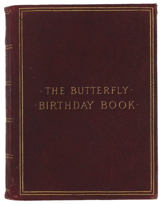THE BUTTERFLY BIRTHDAY BOOK [Agenda vintage nuova]