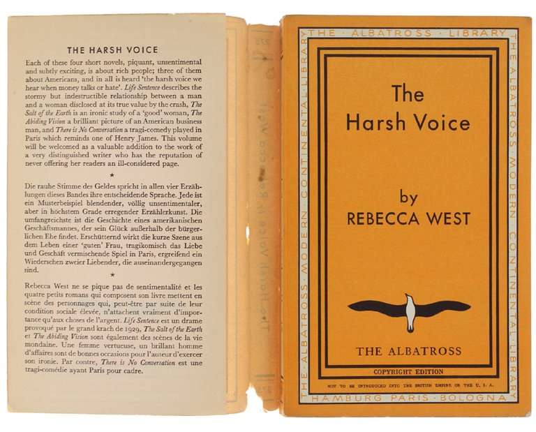 THE HARSH VOICE. Four Short Stories.