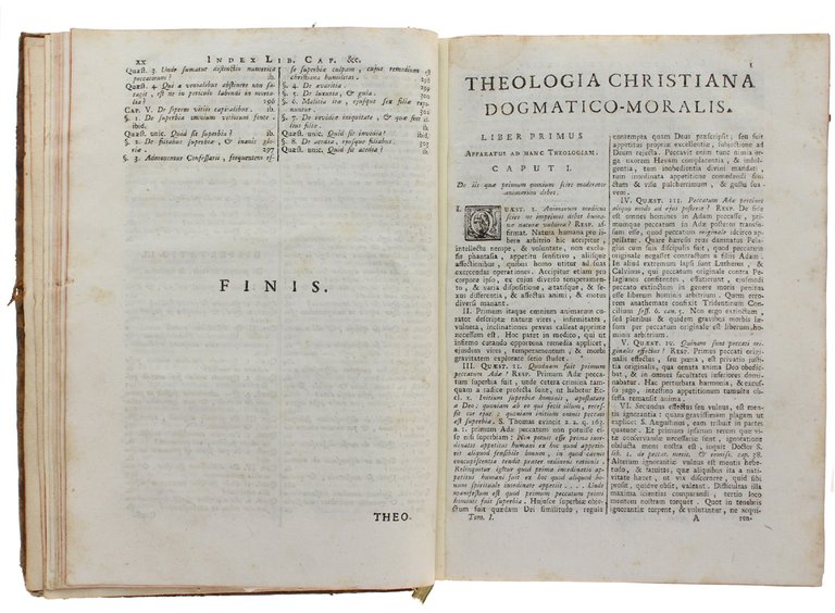 THEOLOGIA CHRISTIANA DOGMATICO-MORALIS CONTRACTA IN TOMOS DUOS. Tomus Prior - …