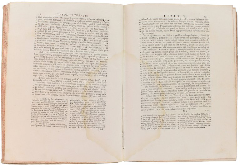 THEOLOGIAE NATURALIS - Libri tres. Tomus I. - Tomus II. …