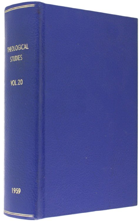 THEOLOGICAL STUDIES. Volume 20 - Year 1959.