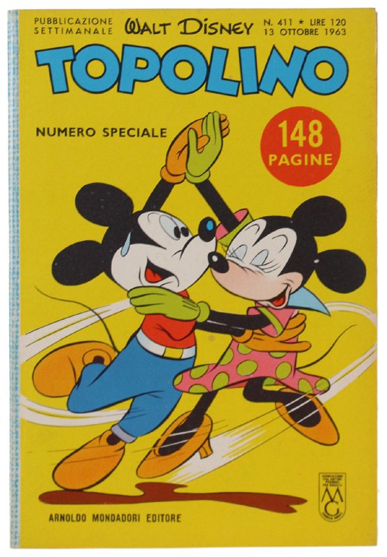 TOPOLINO N. 411 [Libretto, copertina e dorso in splendido stato]