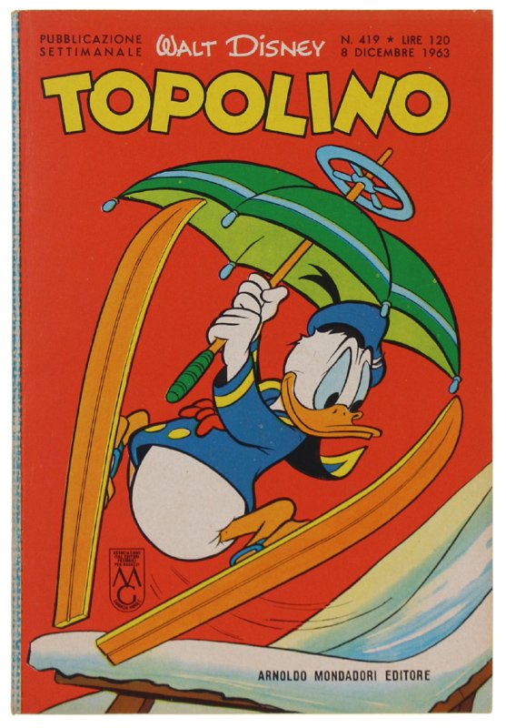 TOPOLINO N. 419 [Libretto, copertina e dorso in splendido stato]