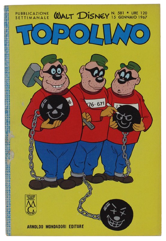 TOPOLINO N. 581 [Libretto, copertina e dorso in ottimo stato]