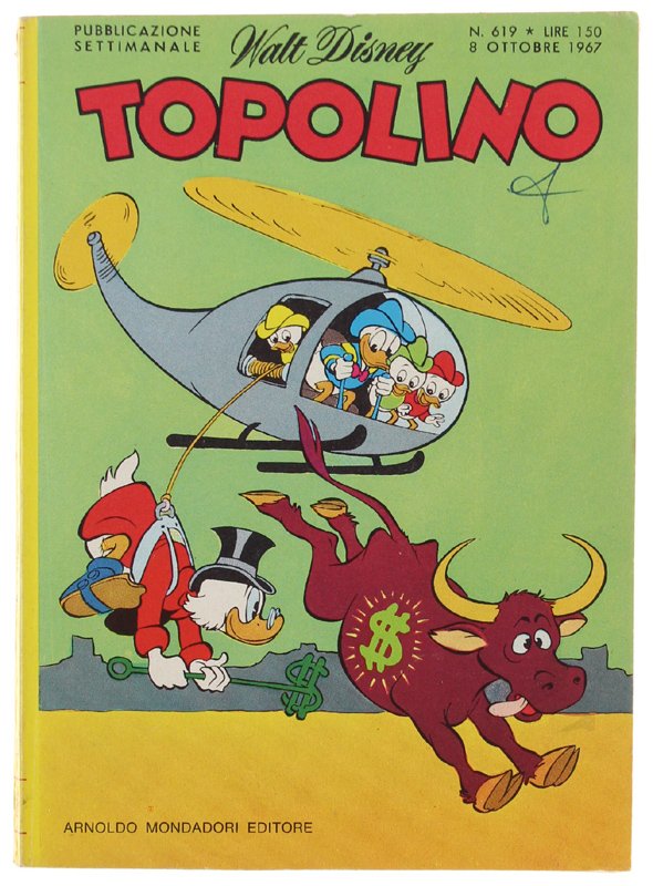 TOPOLINO N. 619 [piccola sigla in copertina, libretto e dorso …