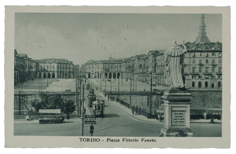 TORINO - Piazza Vittorio Veneto. CARTOLINA anno 1939. Viaggiata, 2 … | Immagine Gallery 2